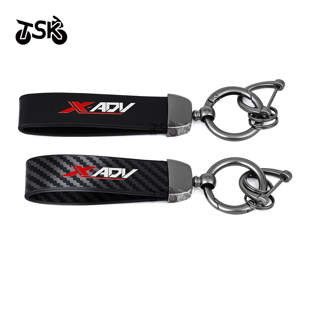 

Кожаный брелок с логотипом для мотоцикла, подвеска для ключей от автомобиля, брелок для ключей из цинкового сплава для Honda XADV X ADV X-ADV 750