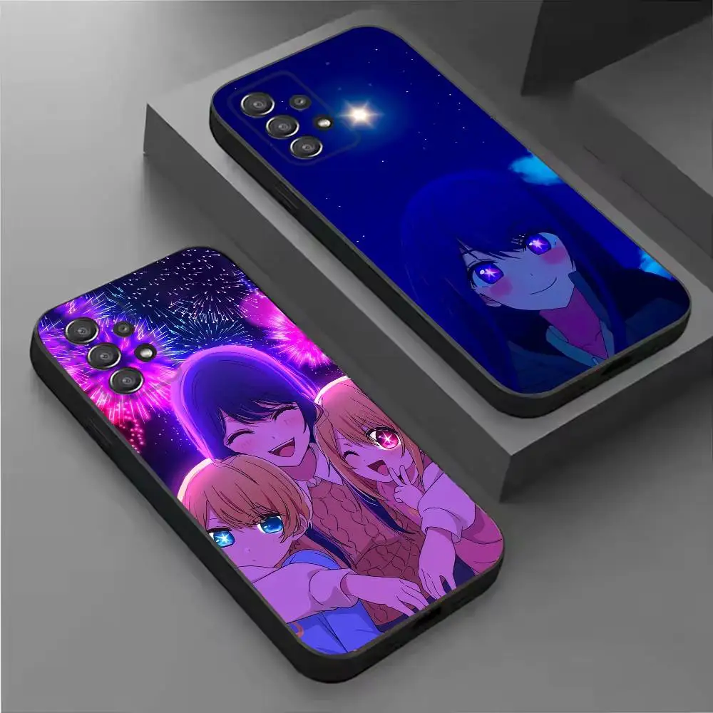 O-Oshi No K-Ko A-Anime Black Protective Cell Cover Soft case For Samsung S10,20,21,22,23,24,25,30Ultra Plus FE Lite