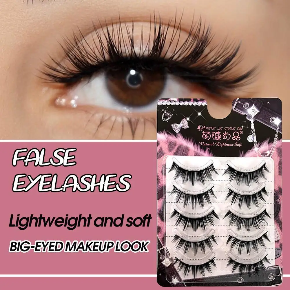 رموش صناعية كوميدية بشريط كامل سميكة وتصويرية رموش تكثيف رقيق تمديد للفتيات أداة مكياج كوسبلاي #1