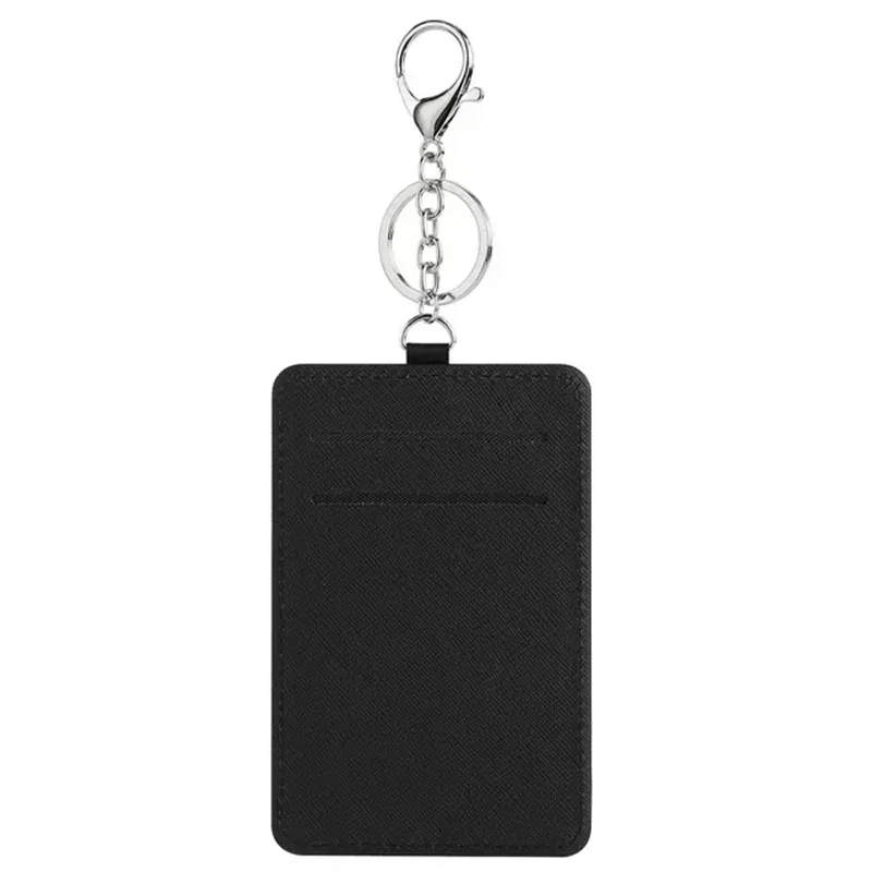 Sublimation Blanks PU Leather Suitcase Label Luggage Tags Card Bag Holder with KeyChain Tag Handbag Pendant for Custom Logo