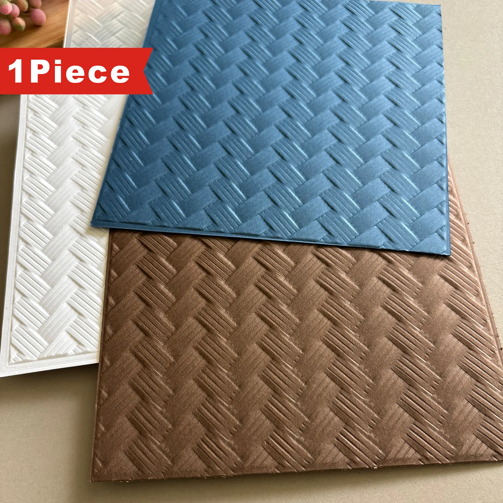 3D-geprägter Ordner mit reichhaltigen Textur-Kunstdetails, geeignet für Scrapbooking, Kartenherstellung und DIY-Bastelarbeiten – weißer Kunststoff, exquisit