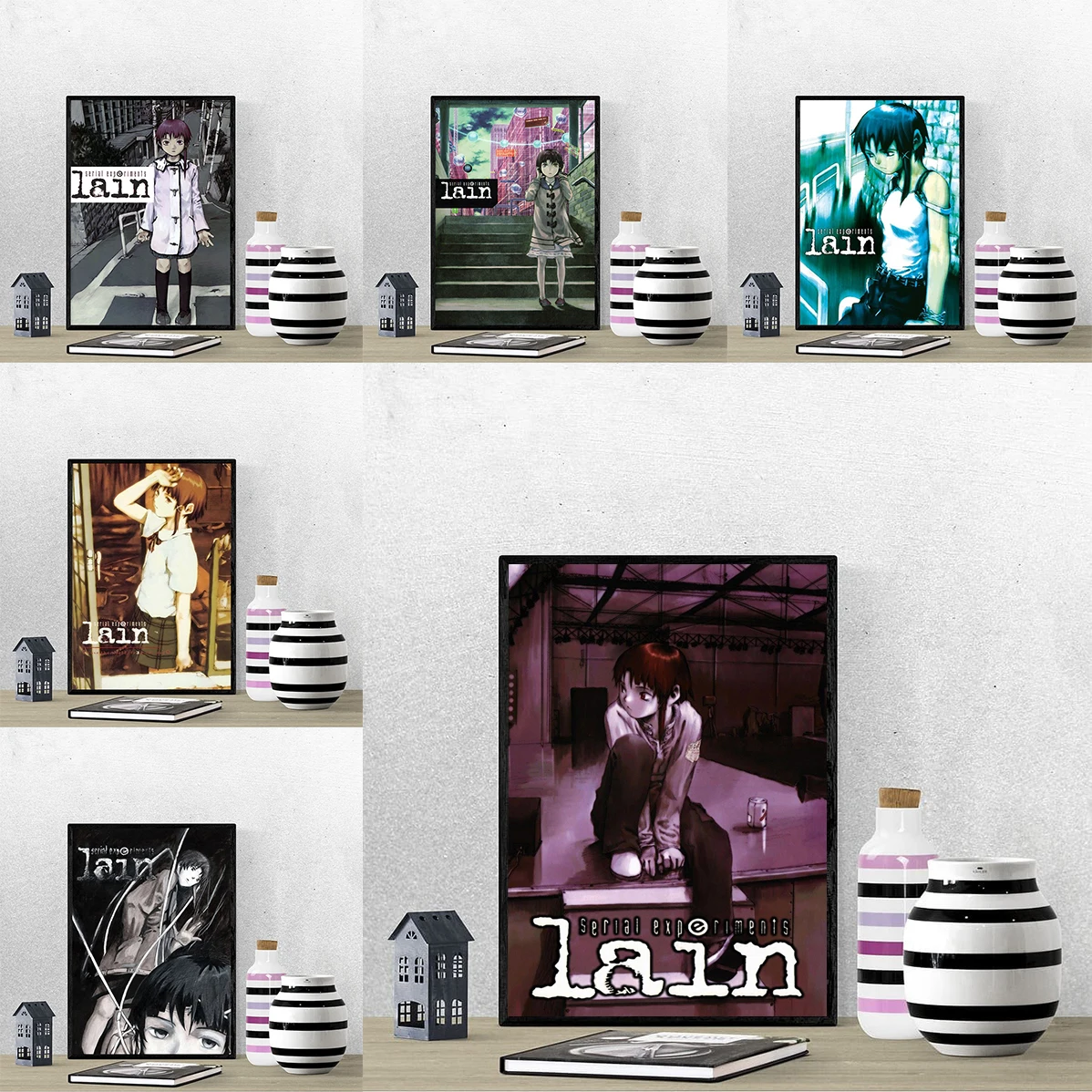 Serial Experiments Lain Poster Decorative Paintings Wall Posters Room Decor Tableau Decoration Mural Painting Home Decorations