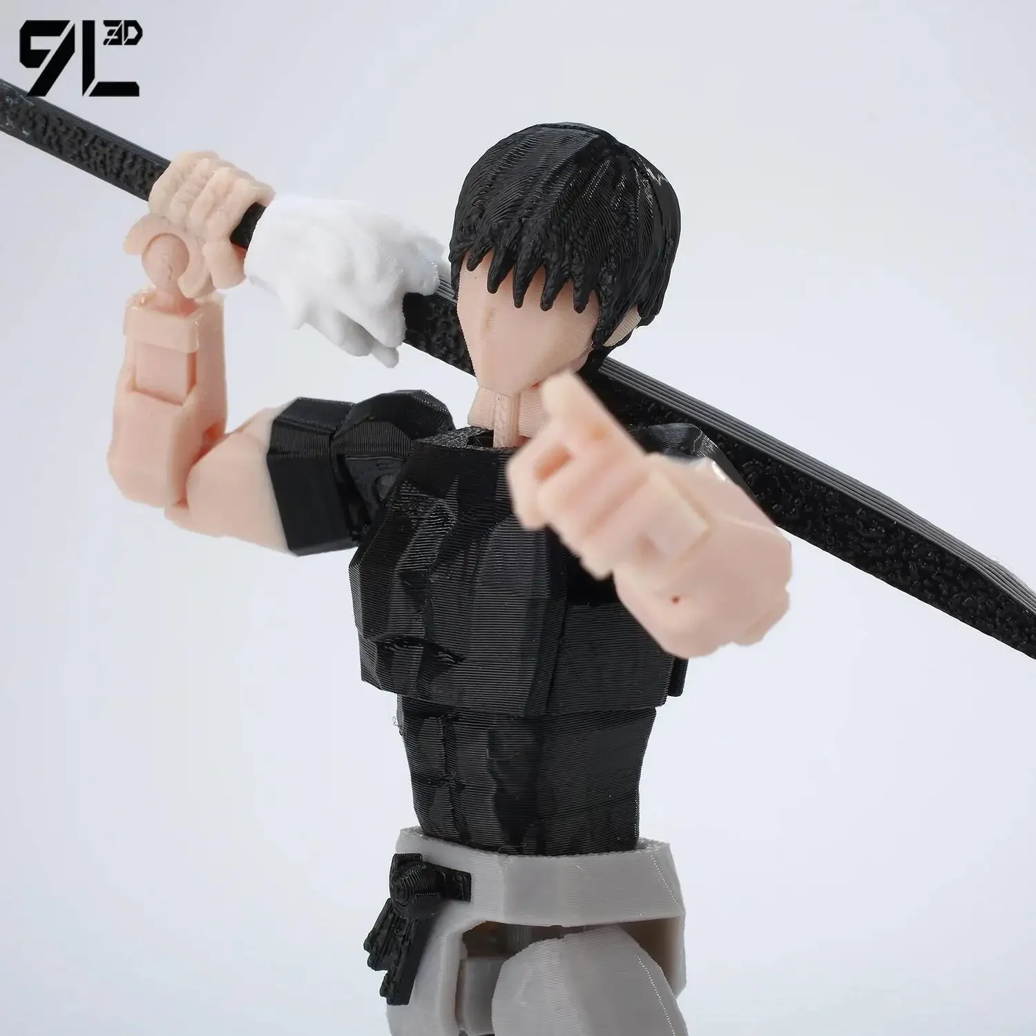 9L3D Titan 13 Vormontiertes Gojo Sukuna Jujutsu Toji Actionfiguren-Set 3D-Druck Dummy Glücksbringer Vollkörper Mechanischer Roboter Spielzeug – Detail 7