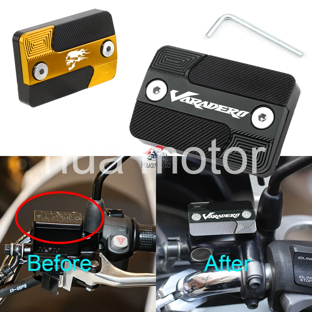 For Honda Varadero XL1000 XL125 XL 125 Motorcycle Front Brake Fluid Cylinder Reservoir Cover Cap Accessories 2026