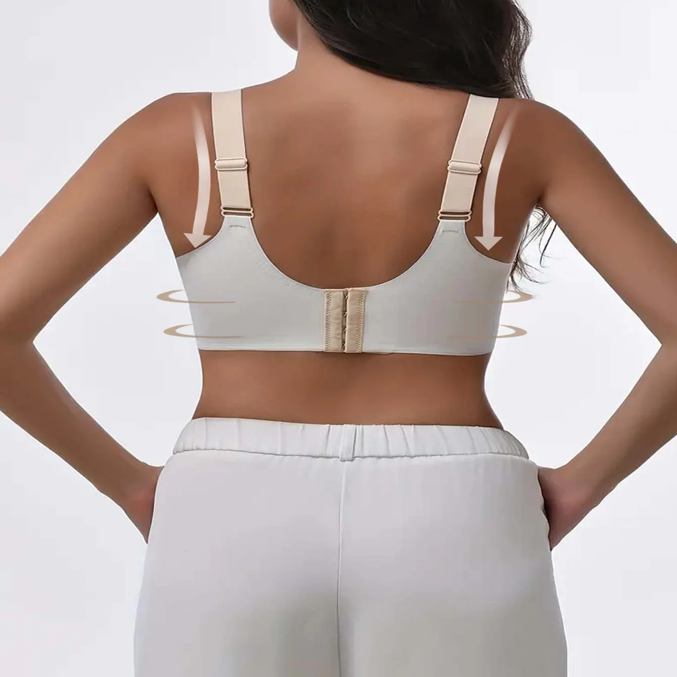 Sutiã esportivo feminino de alta intensidade de 8 peças – design absorvente de choque e anti-flacidez, top esportivo respirável e elástico