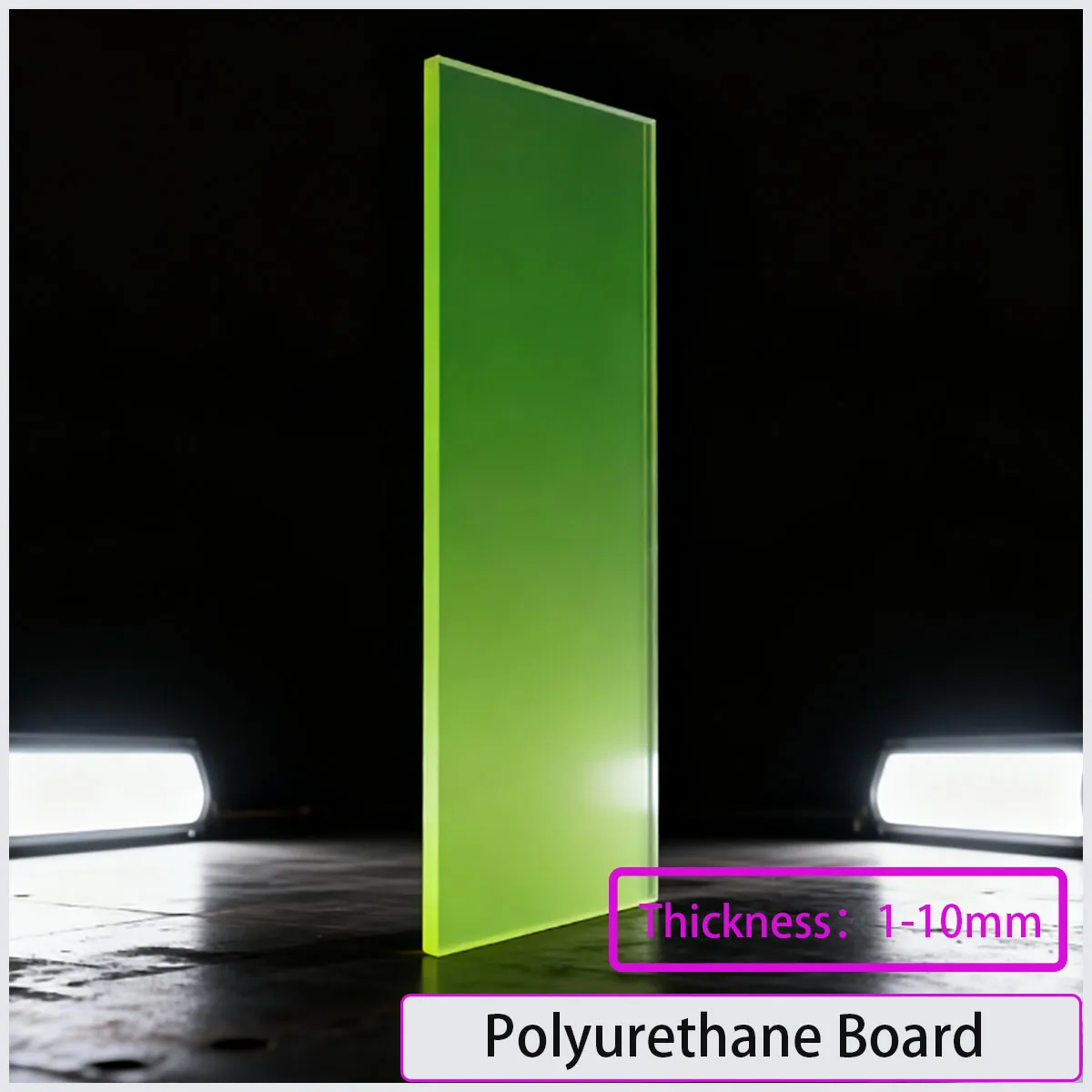 1-10mm Polyurethane (PU) Board Cushion Pad - Shock Absorber Pad Wear-Resistant Oil-Resistant Cowhide Board