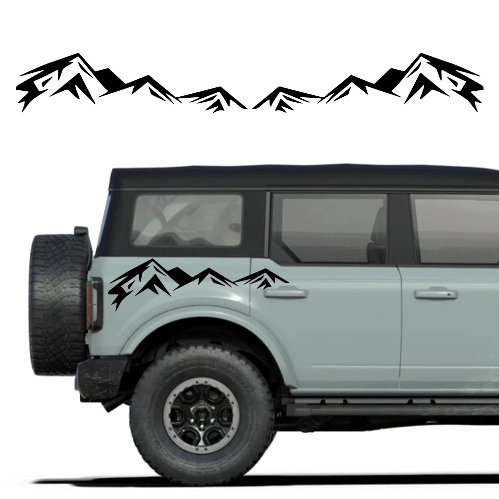 

Наклейки на двери автомобиля Ford Bronco, комплект виниловой пленки для оклейки, водонепроницаемые ПВХ-декали, аксессуары для автостайлинга