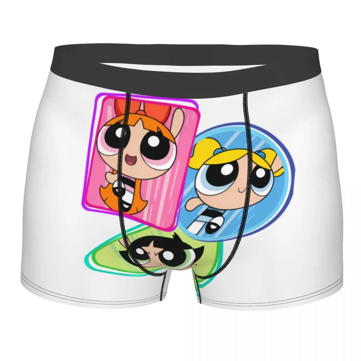 

Custom Cartoon Animation Powerpuff Girls Underwear Men Stretch Boxer Briefs