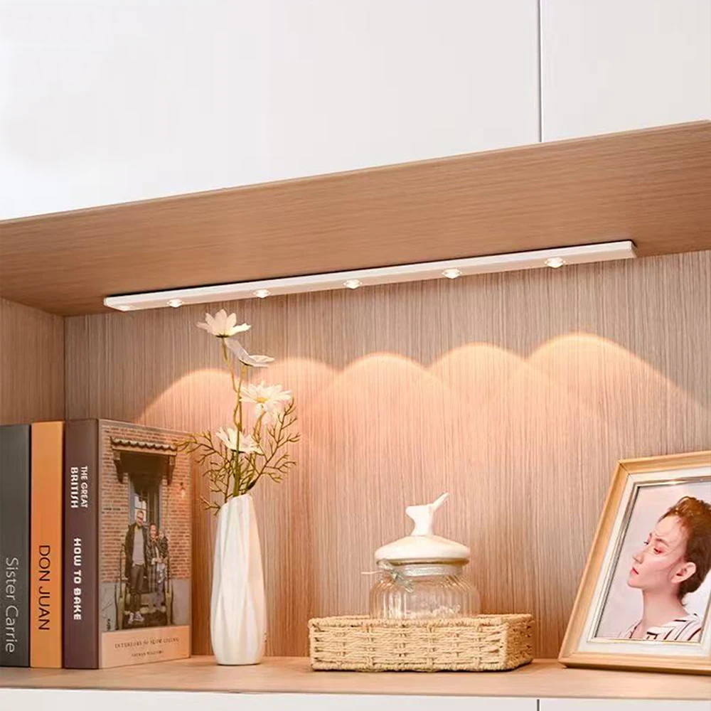 

LED Ultra Thin Under Cabinet Lights ,Rechargeable Motion Sensor Night Light ,Kitchen Cabinet Bedroom Wardrobe Light
