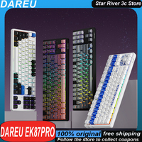 DAREU EK87pro Mechanical Keyboard Tri Mode Wireless Hot Plug Rgb Gasket structure Long battery life Customized Gaming Keyboard