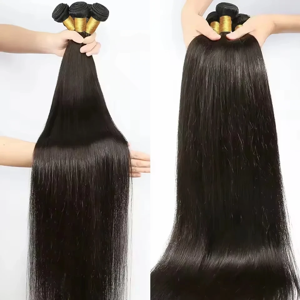 

Перуанское плетение волос 3, 4 пучка, необработанные волосы Remy Virgin 30, 32 дюйма, прямые человеческие волосы, 100% необработанные натуральные наращивания