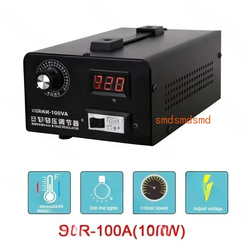 

100A SSR-100VA Single Phase AC 220V Solid State Voltage Regulator Electronic Silicon Controlled Voltage Regulator