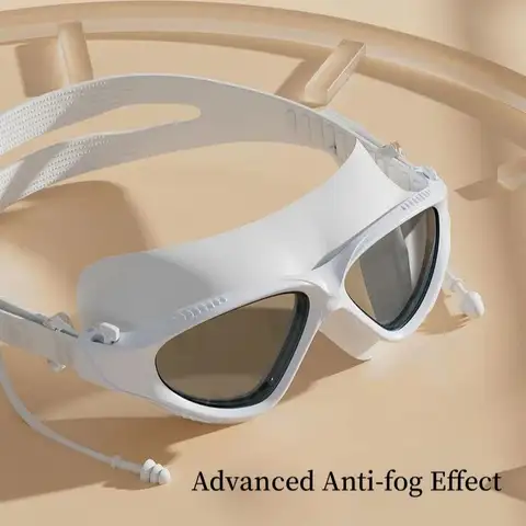 방수 김서림 방지 HD 수영 고글, 전문 남성 여성 대형 프레임 다이빙 고글, 귀 플러그 세트 Best5 방수 김서림 방지 HD 수영 고글, 전문 남성 여성 대형 프레임 다이빙 고글, 귀 플러그 세트 Best5