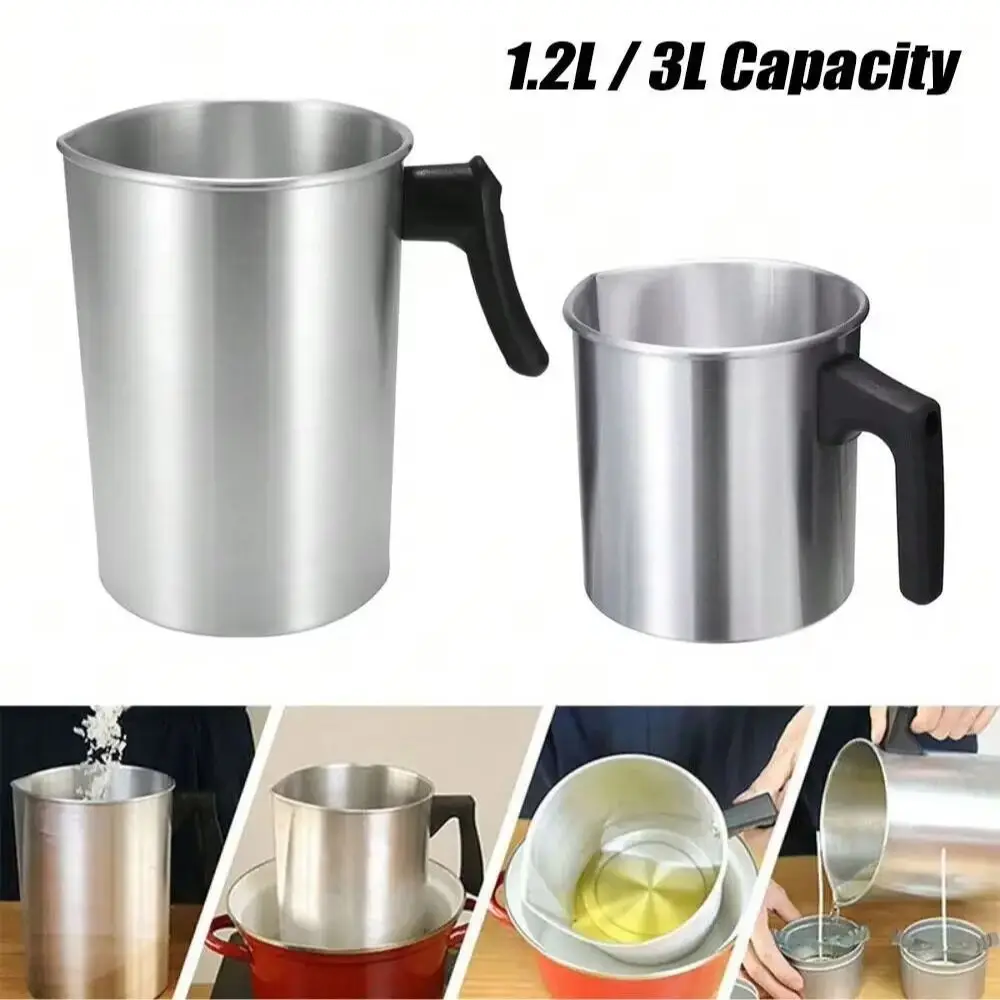 Candle Making Pouring Pot 32oz Double Boiler Wax Melting Pot 304 Stainless Steel Pitcher with Heat-Resistant Handle