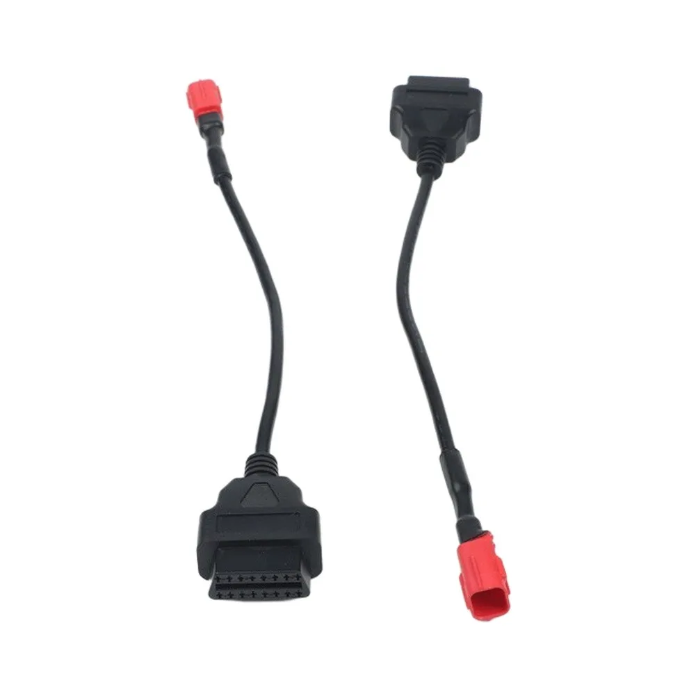 For Motorcycle Diagnostic Cable 6PIN-16PIN Adapter Plug-and-play Connection Plastic Housing Efficient Data Transfer