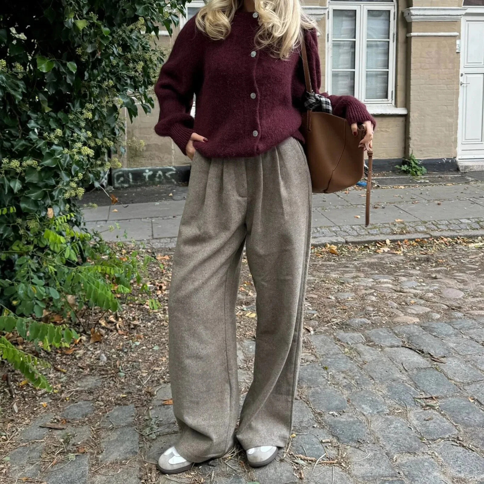 Donna Autunno y2k Vintage Girocollo Cardigan lavorato a maglia Basic monopetto Manica lunga Tinta unita Maglioni con bottoni Crop Top