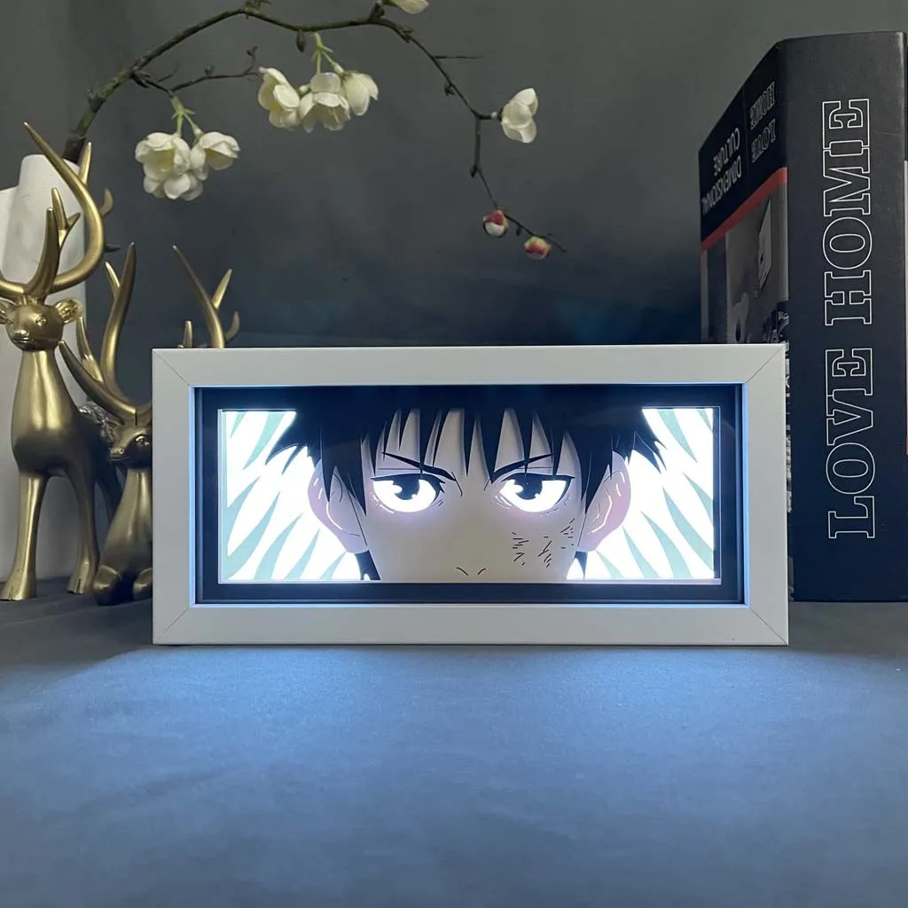 Paper Cut Shadow Box Table Lamps Jujutsu Kaisen Sukuna Led Light for Bedroom Desk Decor Manga Birthday Gift Satoru Gojo