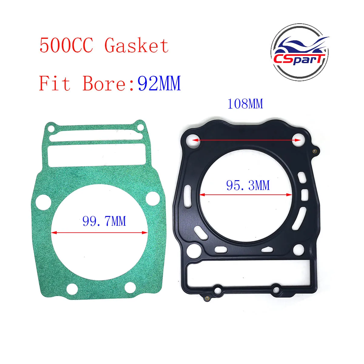 Sportsman 500 92MM 23MM Piston Kit For Polaris  500CC  Scrambler Ranger Standard Bore