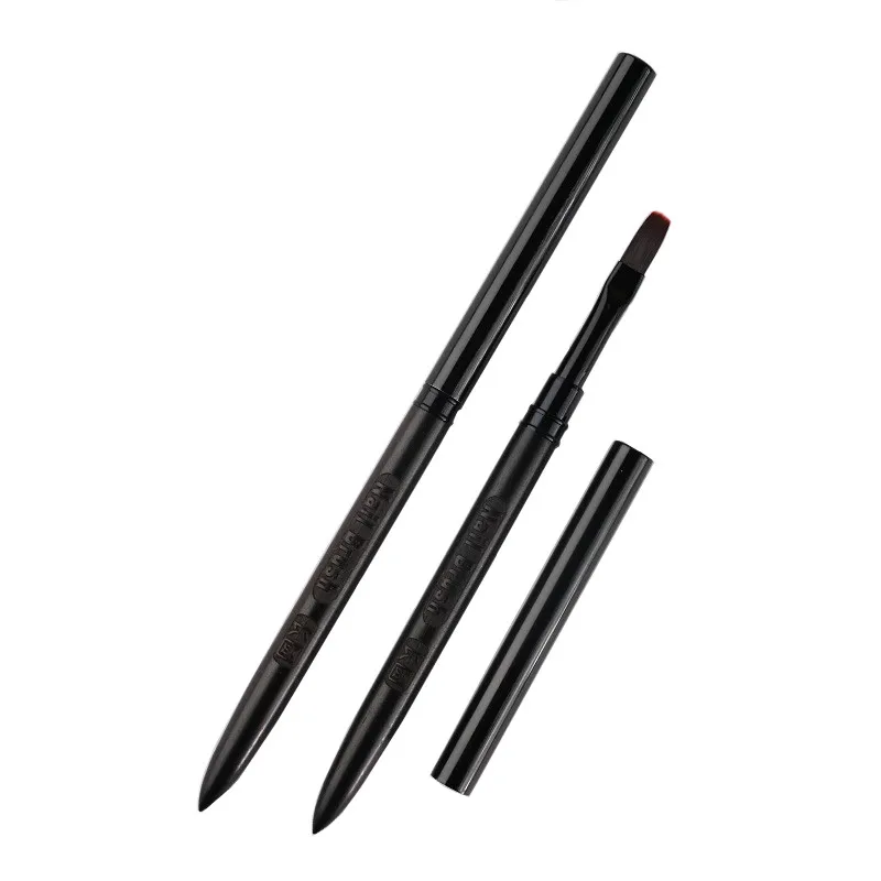 1/2 pçs pincel de pintura em gel arte do prego para extensão da ponta do gel acrílico construtor acessório pincéis da arte do prego gel escova do prego