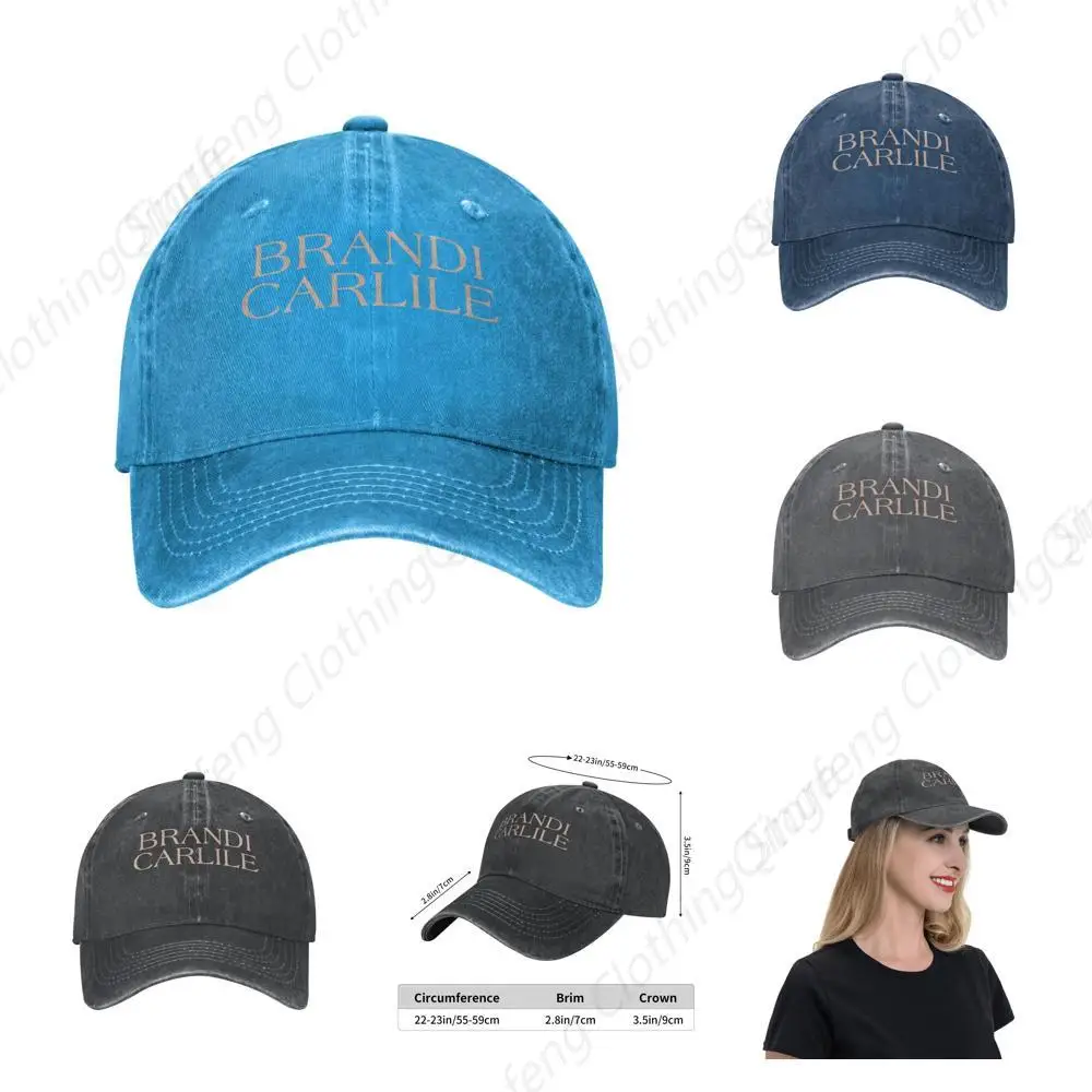 

Vintage Hats Singer Jeans Baseball Cap Classic Denim Washed Dad hat for Men Women Blue