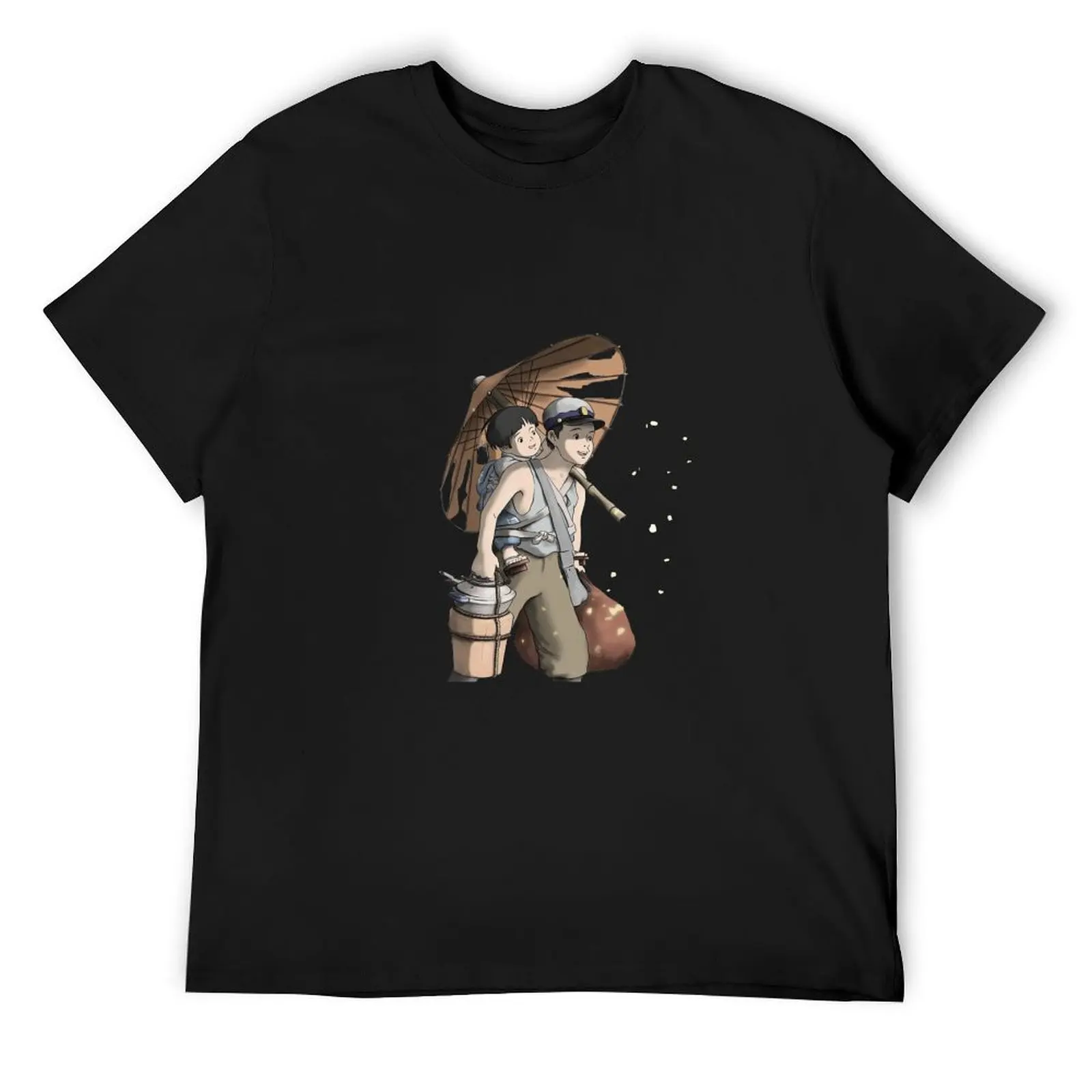 

Grave Of The Fireflies Sticker T-Shirt anime graphic shirts topping outfits for men