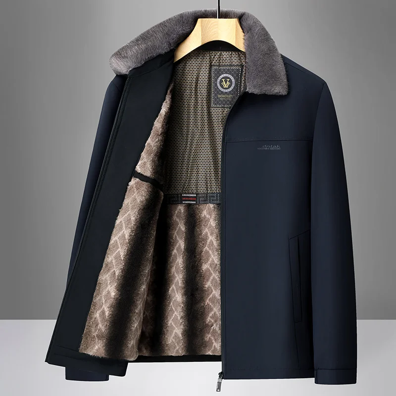 

Winter Fleece Lining Hooded Men's Jacket Windbreak Camping Hiking Trekking Fishing Jacket Coat Men Parka Winter Outwear