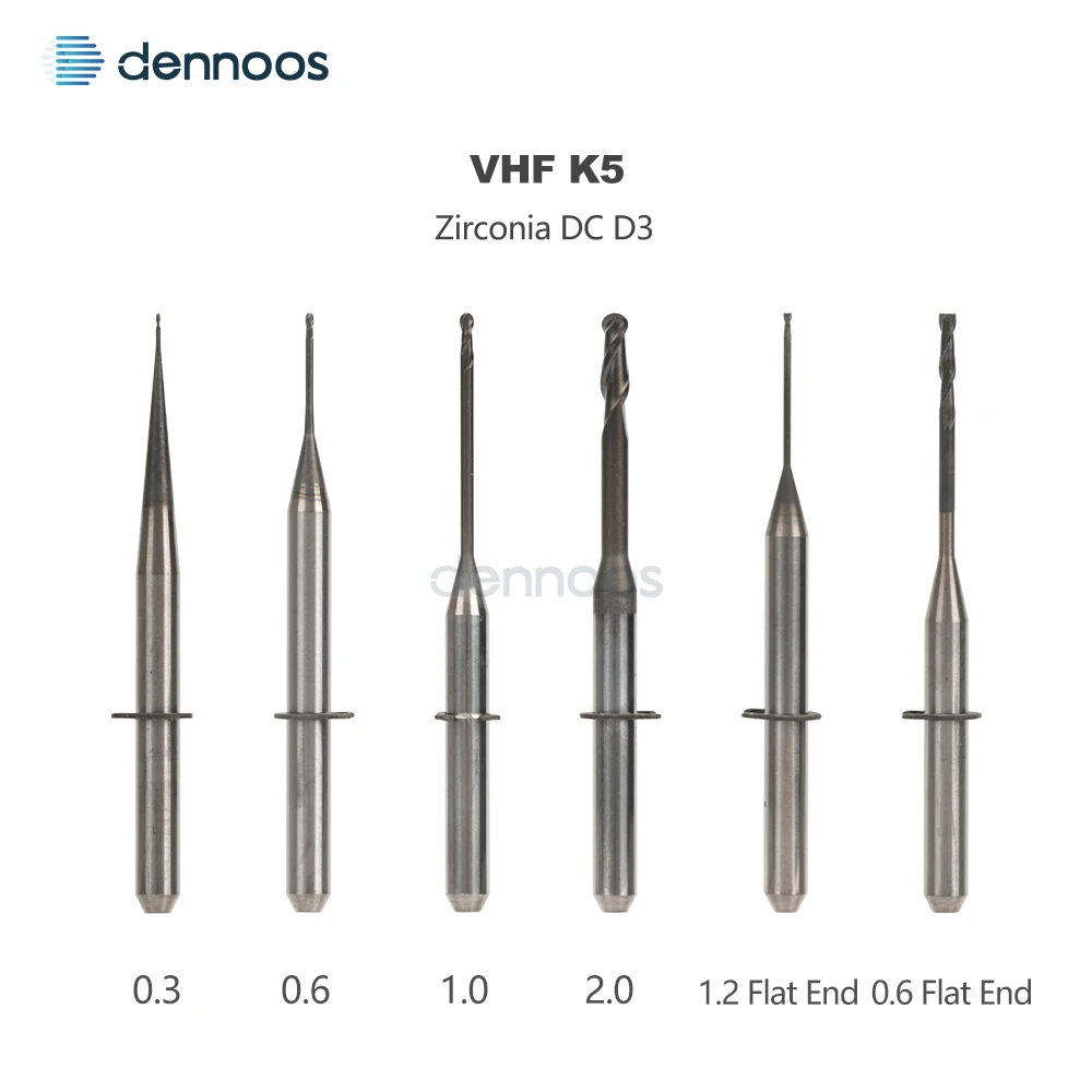 Dental-Zirkonoxid-Fräser D3/D4 mit DC-Beschichtung für alle Marken wie Amann/Sirona/ARUM/UP3D/Zirkonzahn/Roland/Yureca – Detail 2