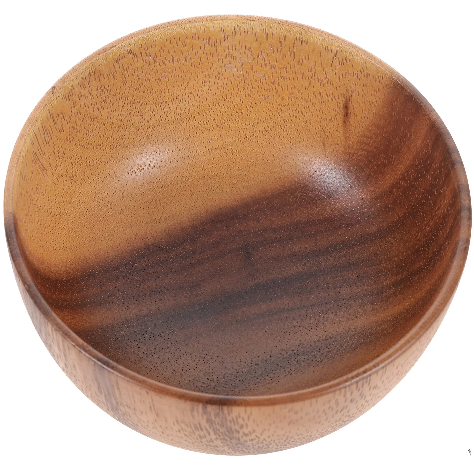 

Wood Bowl Vintage Style Smooth Surface Round Shape Salad Bowl Large for Serving Fruit Pasta Use