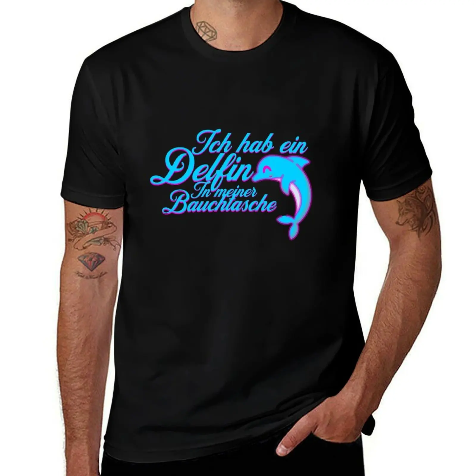 

I have a dolphin in my fanny pack T-Shirt man t shirt summer top basketball graphic tees t shirt men