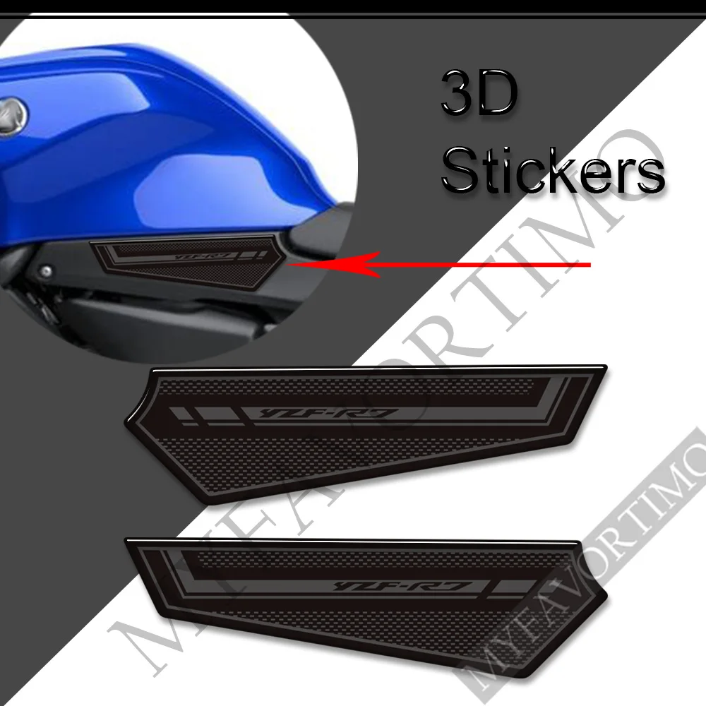 Protetor de motocicleta adesivos decalques kit óleo combustível gás joelho tanque apertos almofada para yamaha YZF-R7 yzf r7 yzfr7 hp 2022