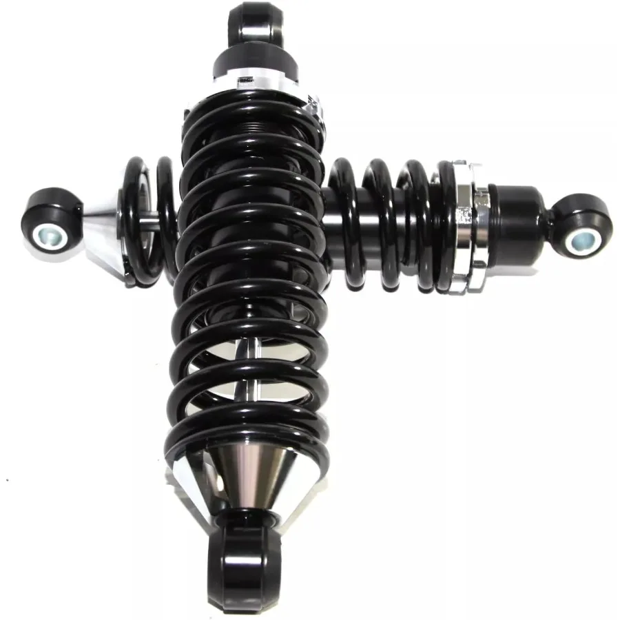 Universal Rear Shock Damper Adjustable Rear Street Rod Coil Over Shock Coilover with 180 Pound Black Coated Springs for Enhance