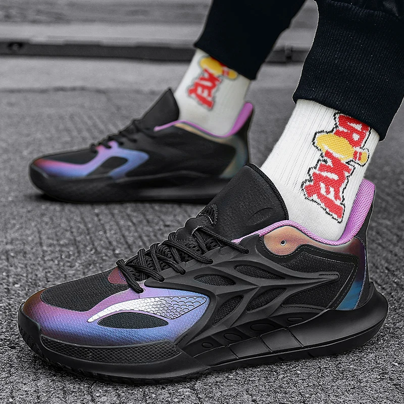 أحذية كرة السلة للرجال والنساء، منخفضة القمة، ممتصة للصدمات، عملية، خفيفة الوزن، نعل ناعم، مسامية، غير قابلة للانزلاق، يمكن ارتداؤها #3