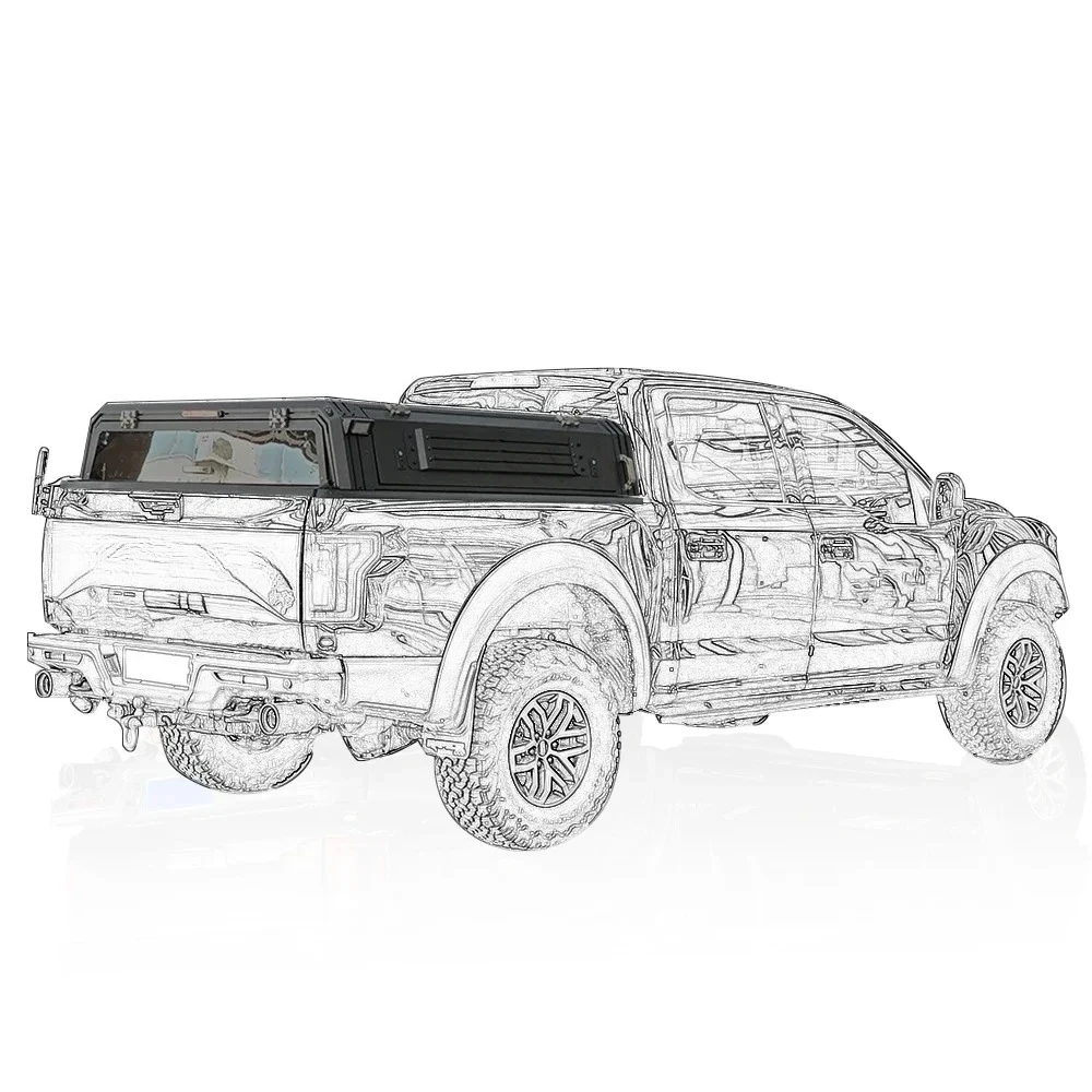 

Aluminium Exterior Accessories Steel Truck hard top Canopy for Pickup truck cover Ford Raptor