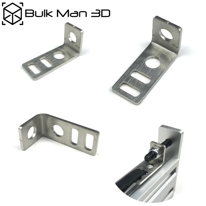 10pcs/lot Bulk-Man 3D L Type Belt Mount Plate for 6mm Width Timing Belts 3D Printer CNC Parts