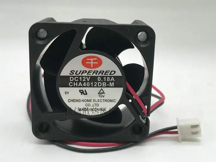 

Superred CHA4012DB-M DC 12V 0.18A 40x40x20mm 2-Wire Cooling Fan