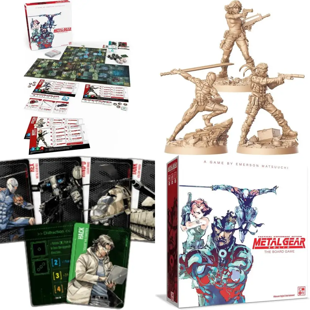 

Metal Gear Solid Board Game: Stealth, Strategy, 14 Missions, 6 VR, Ages 14+, 1-4 Players, 60-90 Min