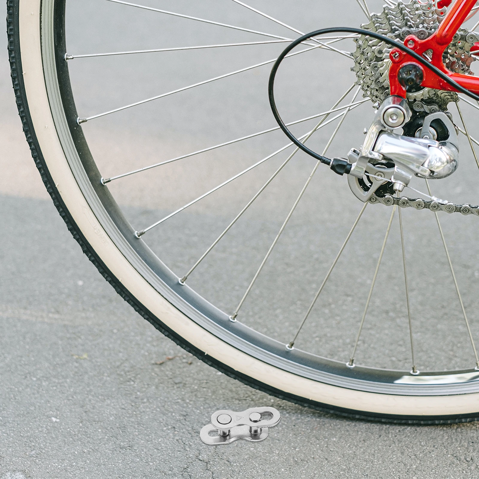 

8 Pairs Bicycle Chain Steel Quick Release Buckle Single Connector Bike Link Road Parts