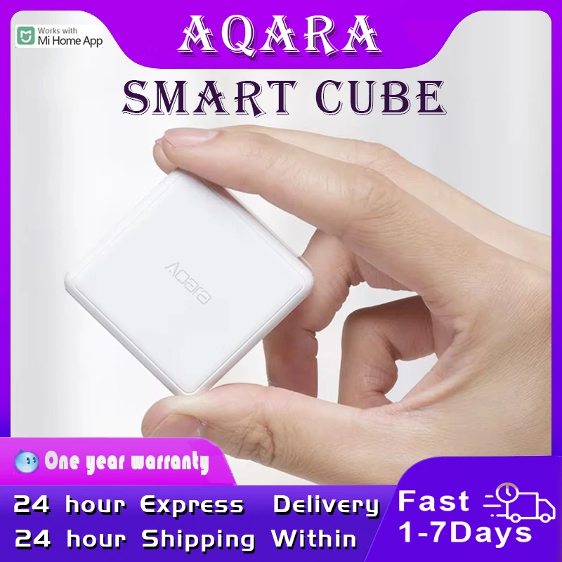 

Контроллер Aqara Magic Cube Zigbee, управление через приложение Mi home, для умного дома Xiaomi Mijia