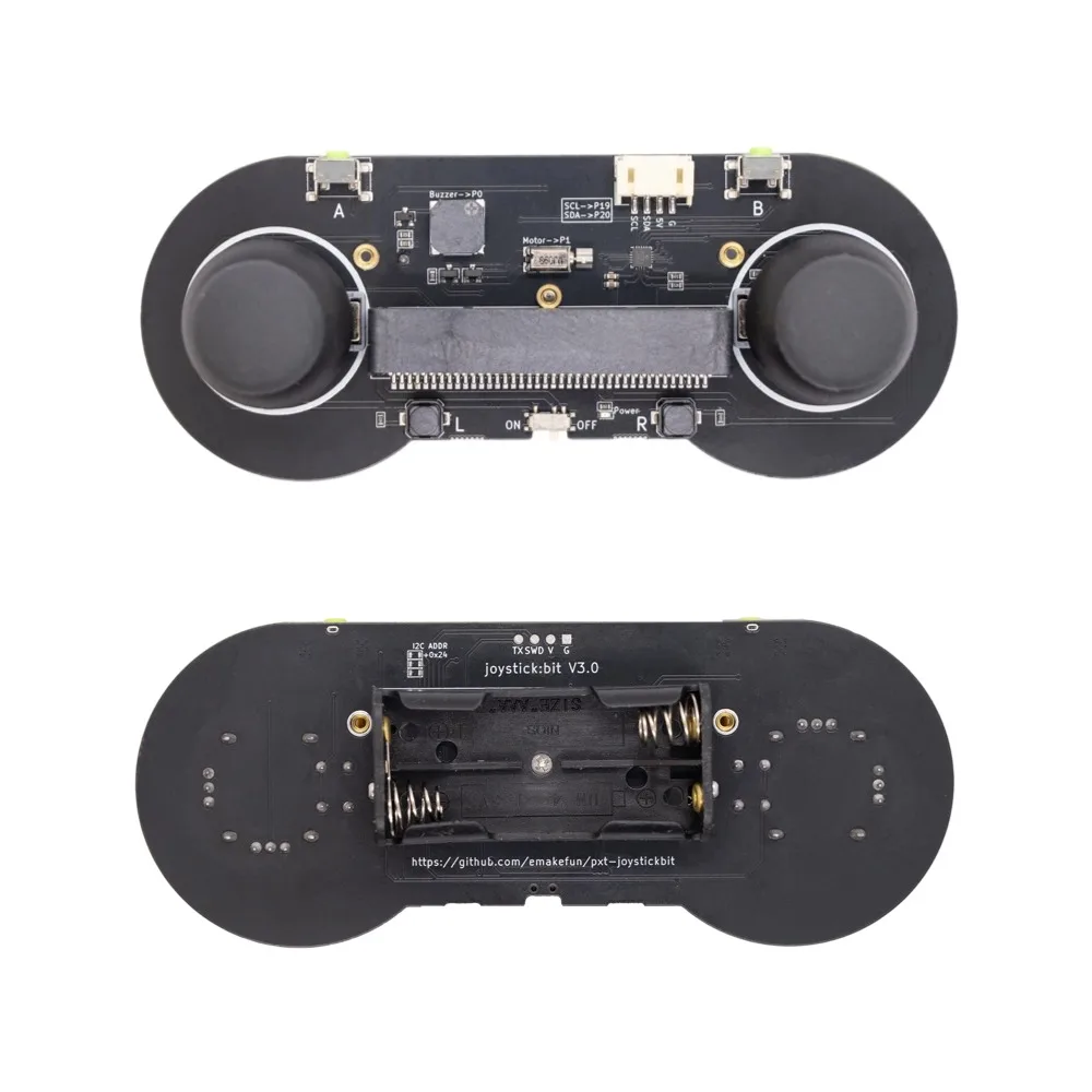 Joystick:bit Programmable Gamepad Dual Joystick + 6 Buttons Buzzer + Vibration Feedback Compatible with micro:bit V1/V2/iot:bit/