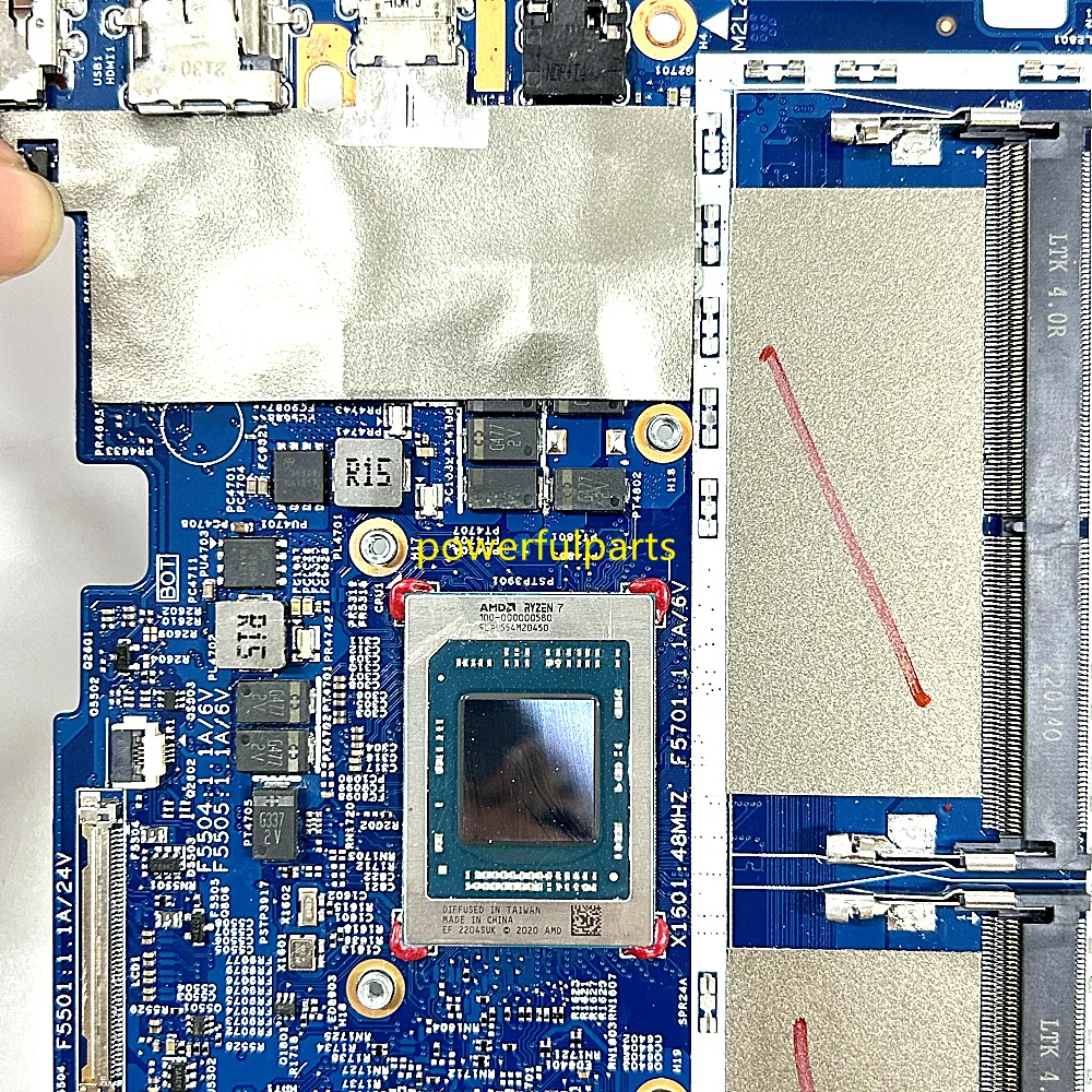 213132-1 448.0ml23.0011 For HP Envy x360 15-EU 15Z-EU Motherboard M90490-601 R7-5825U Cpu On-Board Working Good