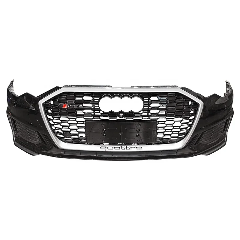 2019-2025 High Quality bumper for A6 Body Kit RS6 Style Front Bumper Grill ABS Plastic 2019 2020 2021 2022 2023 2024