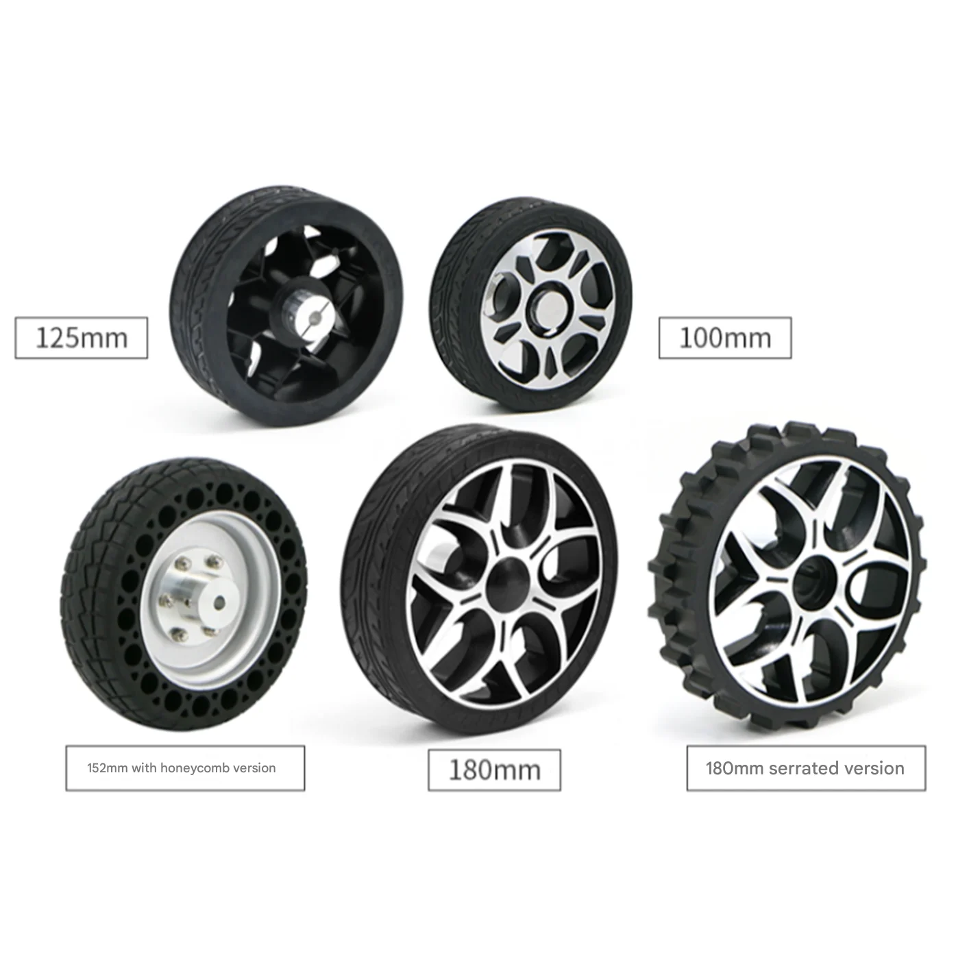 

WHEELTEC высококачественное ведущее колесо робота, твердая резина, большая несущая способность.