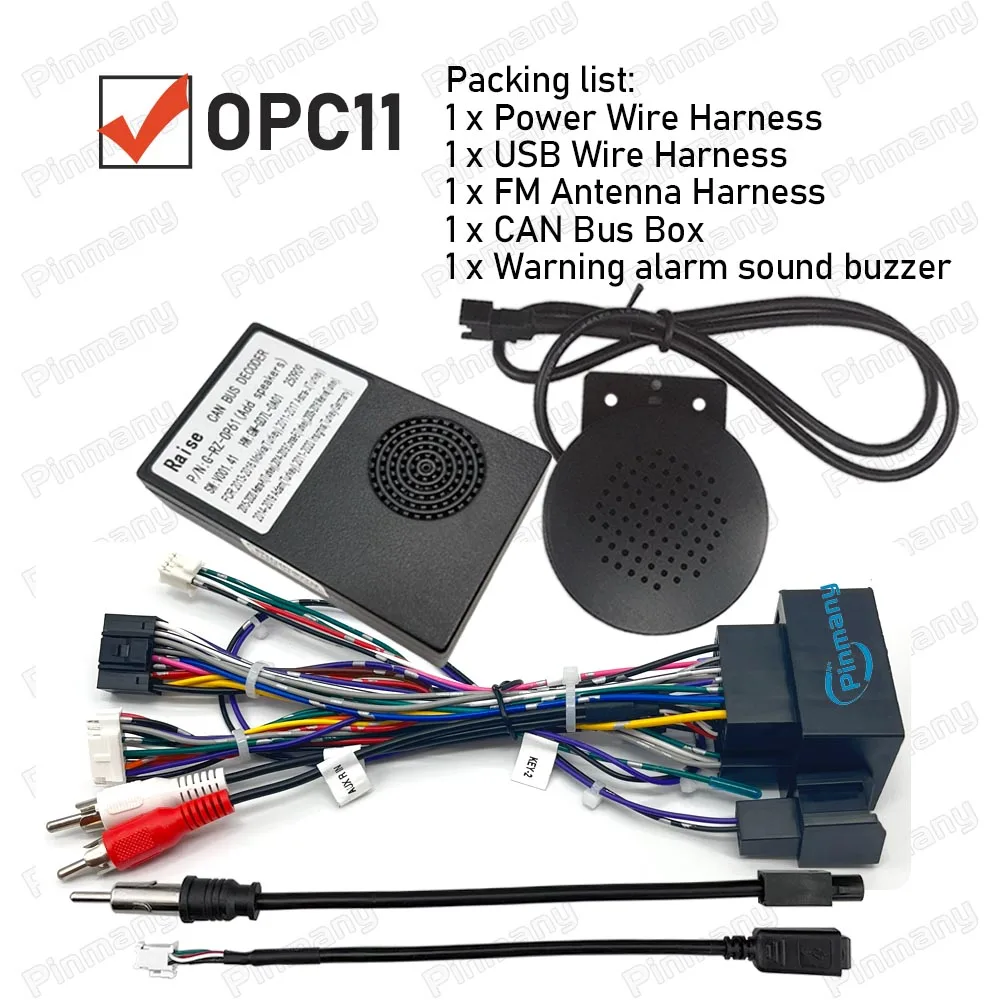 Auto-Radio-Kabeladapter OPC11 Kabelbaumadapter mit CAN-Bus-Decoder für Opel Astra J Corsa E Mokka Meriva Adam Insignia – Detail 6