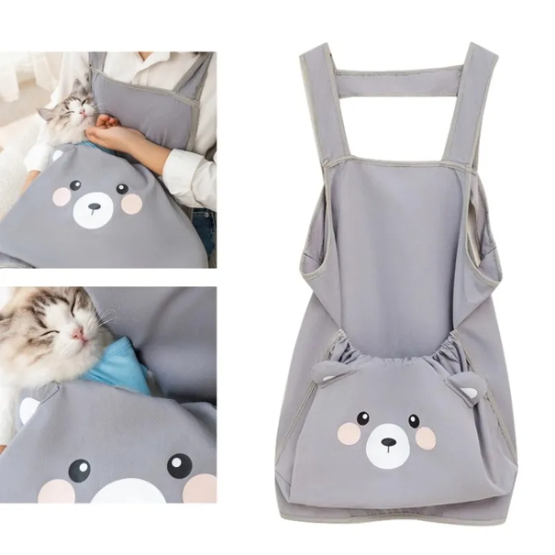 

Pet Carrier Apron Soft with Pocket Portable Dog Carrying Bag Small Dog Cat Carrier Chest for Outdoors Camping Indoors Hiking