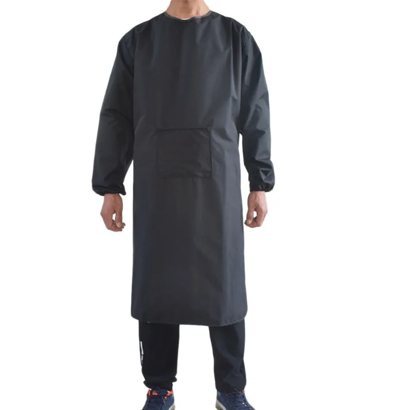 

【Best-selling】Custom PVC Waterproof Long Sleeve Aprons For Industrial Fishing Reusable Full Body Apron With Sleeves