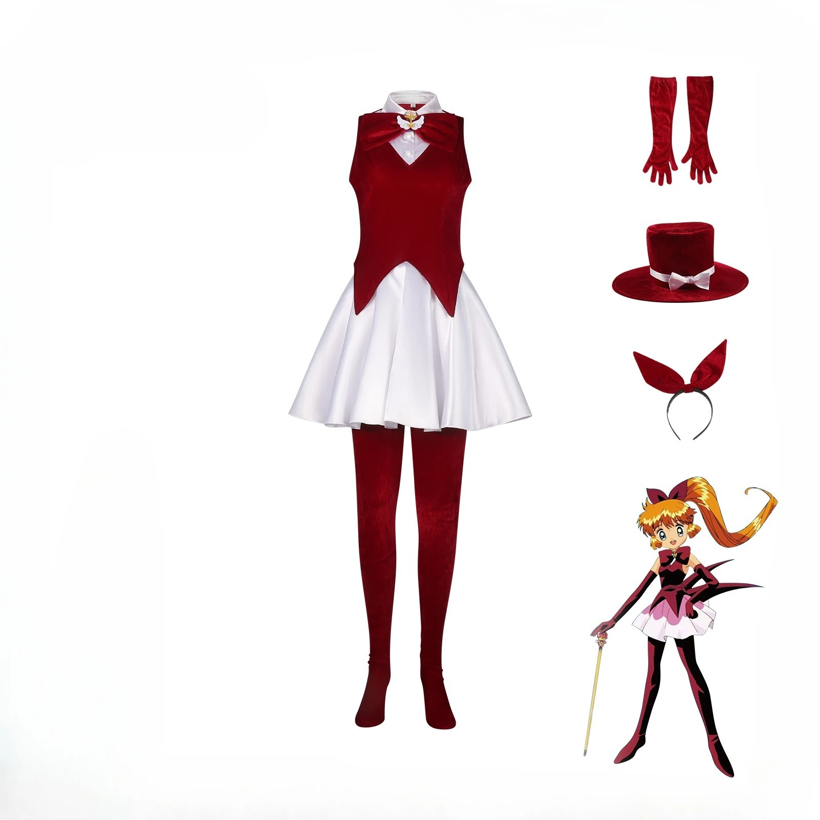 

St. Tail‌ Haneoka Meimi Cosplay Costumes Anime Character Halloween Party Costume Performance Clothing for Adult Women