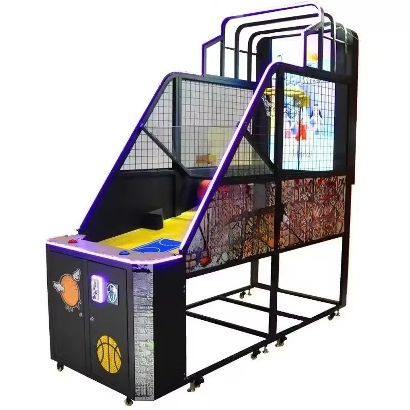 Hot Sale Coin Operated Arcade Game Machine Basketball Shooting Basketball Machine Hot Sale Basketball Shooting Trainer