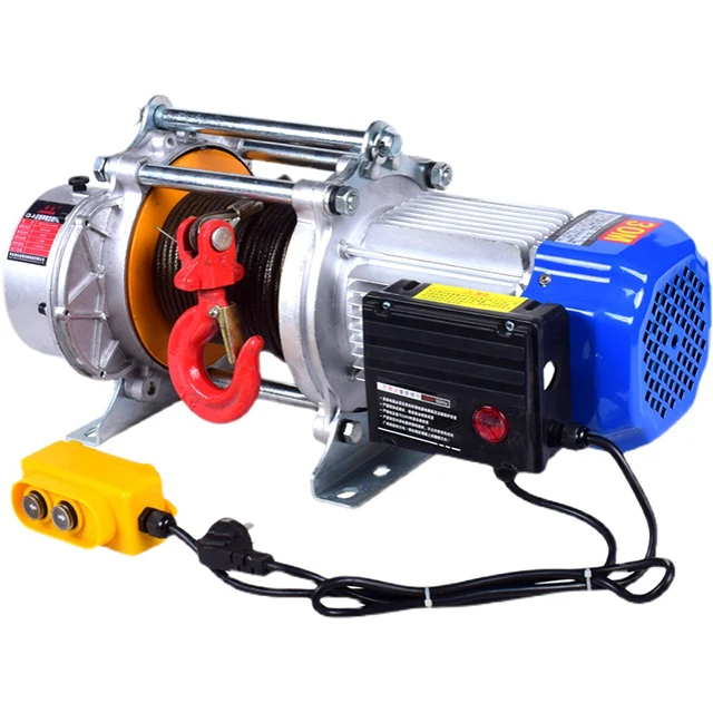 Quick Speed 28m/min 750/1500 Kg 4 Kw Motor Aluminum Electric Cable Winch