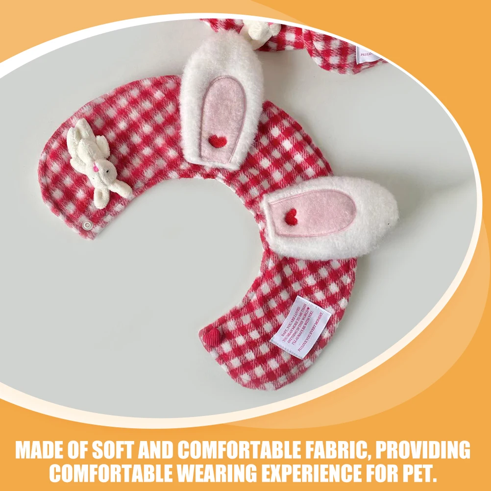 

Adjustable Easter Cat Dog Neckerchief Soft Comfortable Bunny Design Decorative Pet Bib Cotton Scarf Holiday Party Pet