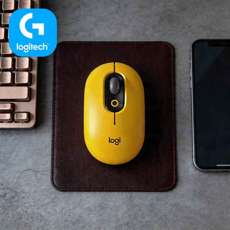 

Portable Logitech M350 POP Mouse Bluetooth USB 90% Noise Cut 18-Month Battery for Short Weekend Vacation and Getaway Trip